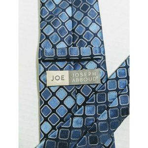 100% Silk Necktie Joseph Abboud Shades of Blue 59"